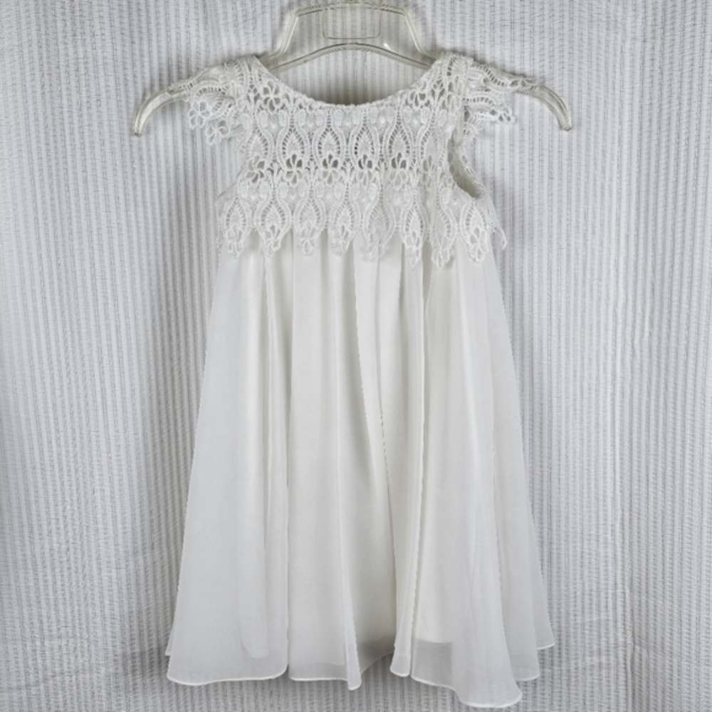 LAN TING BRIDE‎ Girl's Wedding Flower Girl Bridal Princess Dress Satin Crochet
